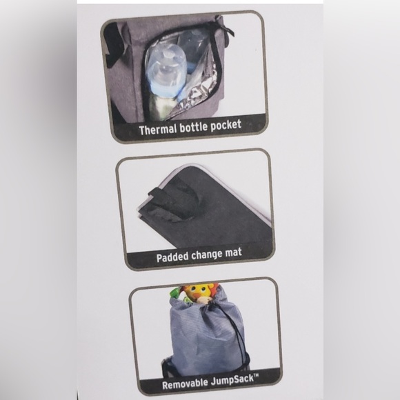 NEW! Fulton Bag Co. Diaper Bag Backpack with Removeable Jumpsack & Changing Pad - Picture 7 of 8